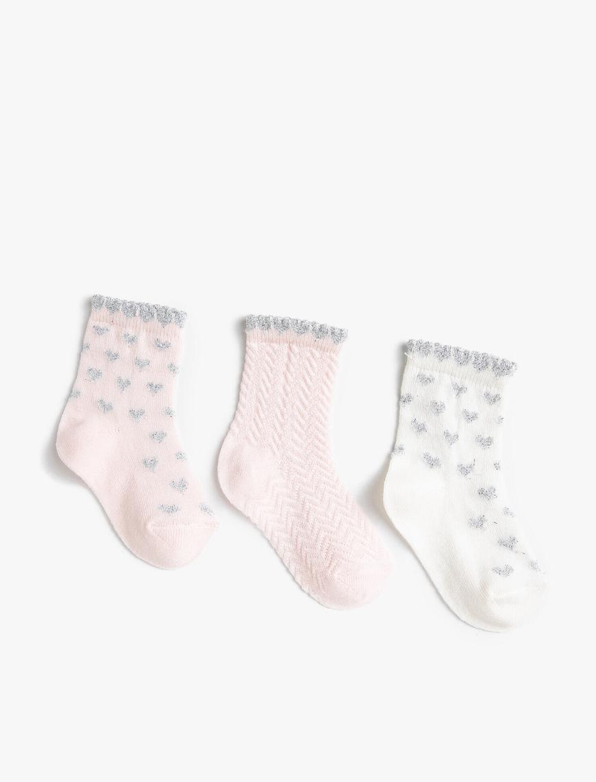  Kız Bebek Kapli Çorap Seti Pamuklu