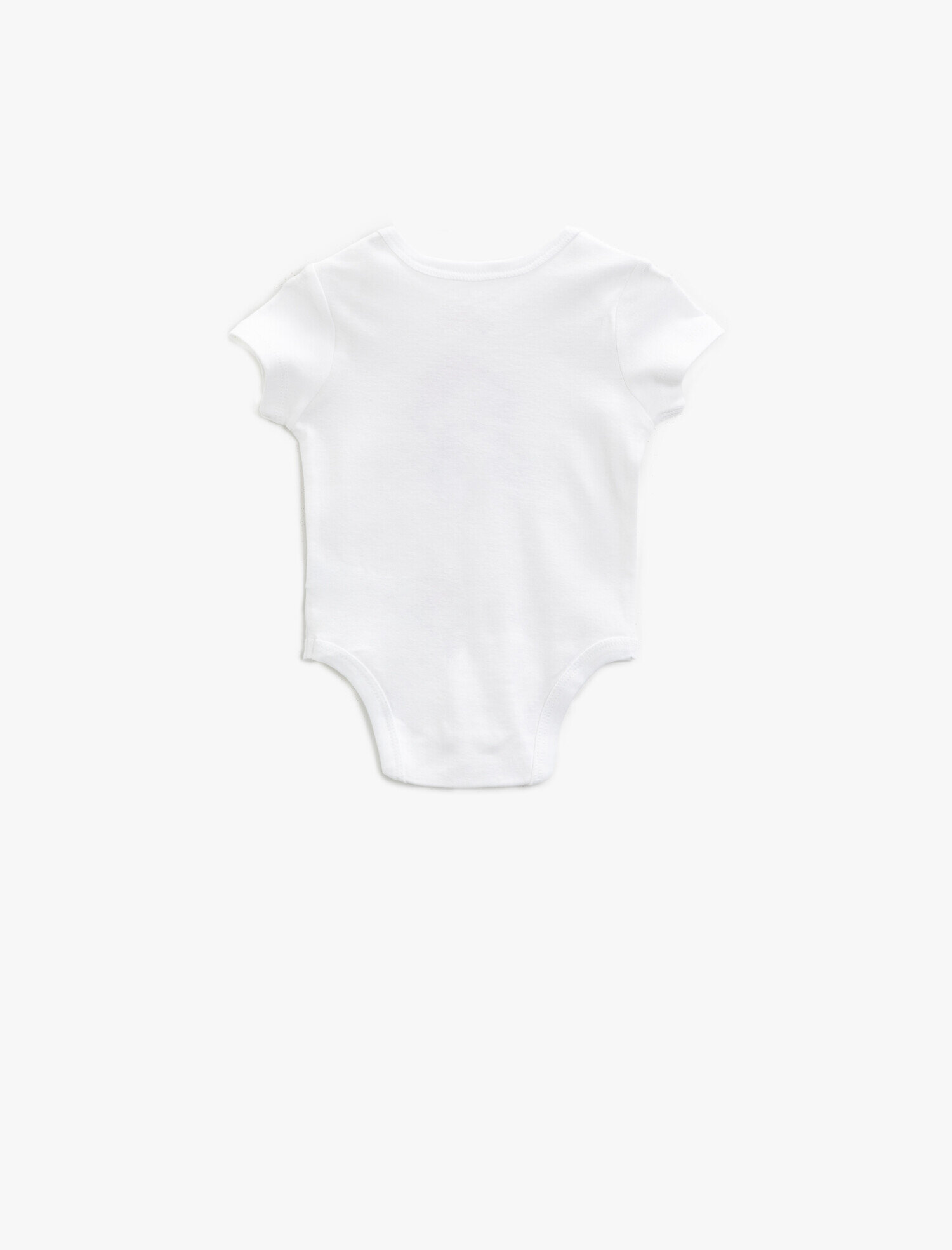  Kız Bebek Baskılı Çıtçıtlı Body Pamuklu Kısa Kollu