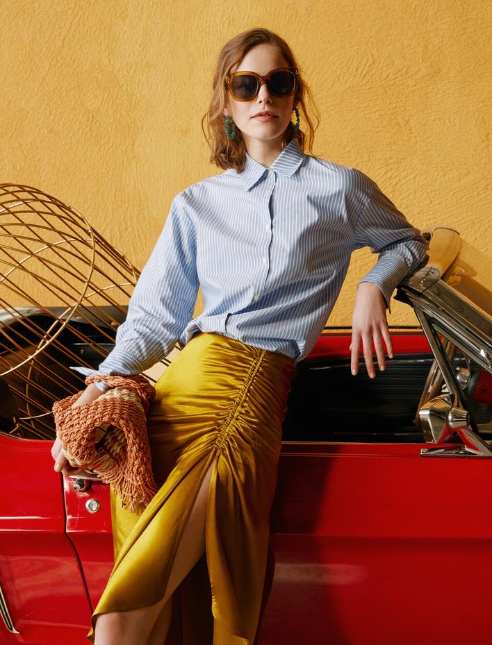  Yirtmaç Detayli Etek