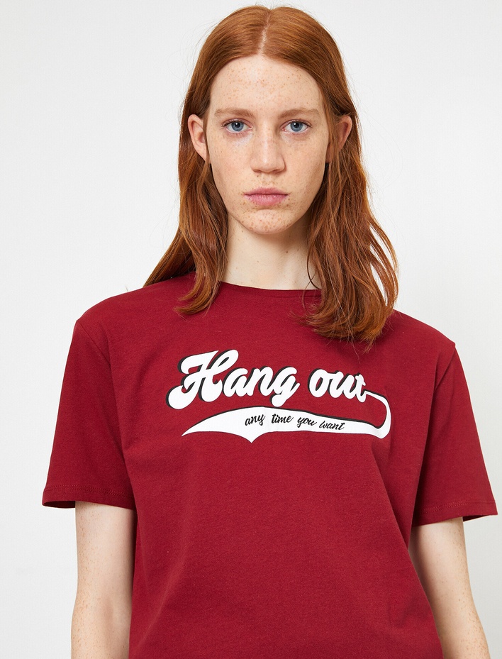  Yazılı Baskılı Tişört