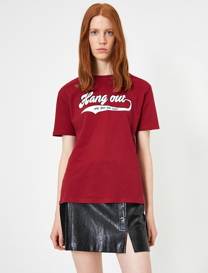  Yazılı Baskılı Tişört