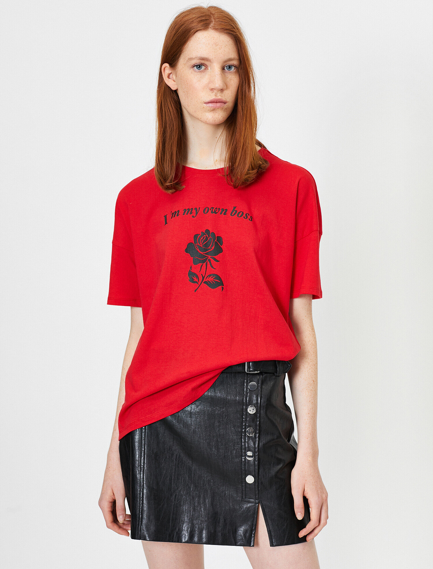   Yazılı Baskılı Tişört