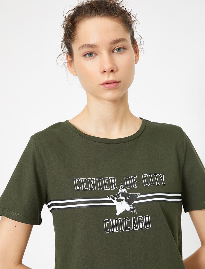  Yazılı Baskılı Tişört