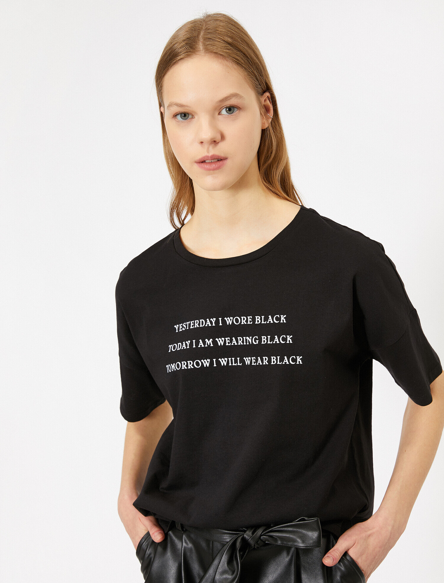   Yazılı Baskılı Tişört