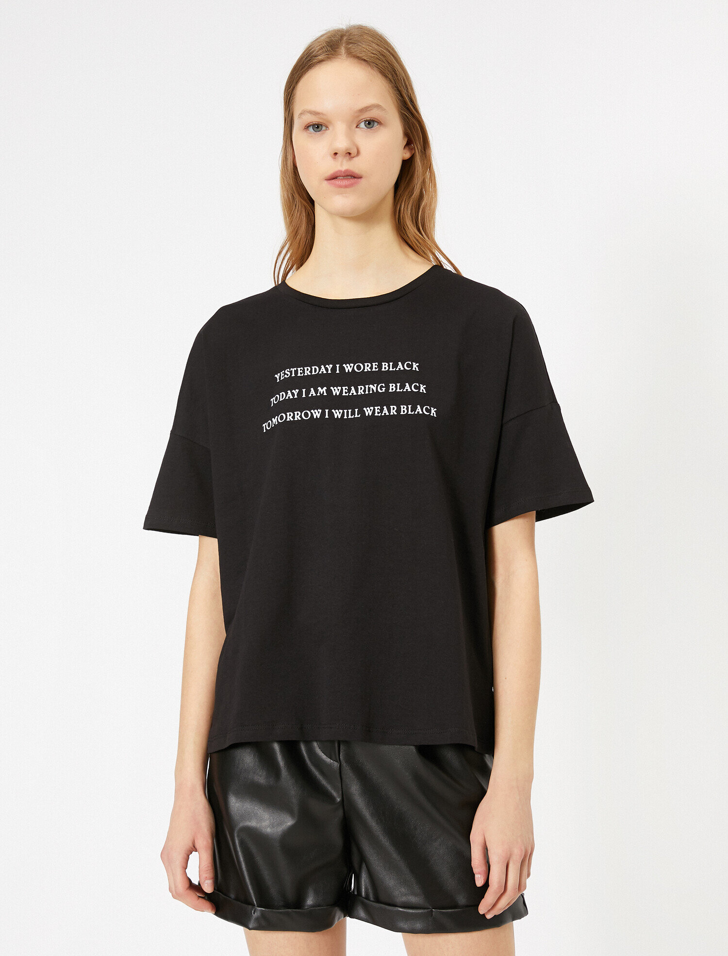   Yazılı Baskılı Tişört