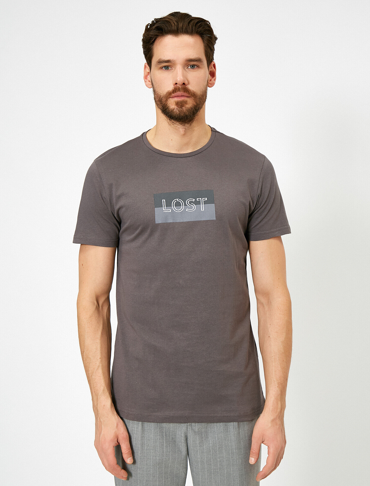   Baskılı Tişört Kısa Kollu