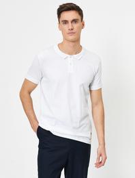 Süs Etiket Detaylı Slim Fit Polo Yaka Tişört