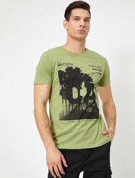 Baskılı Tişört Kısa Kollu