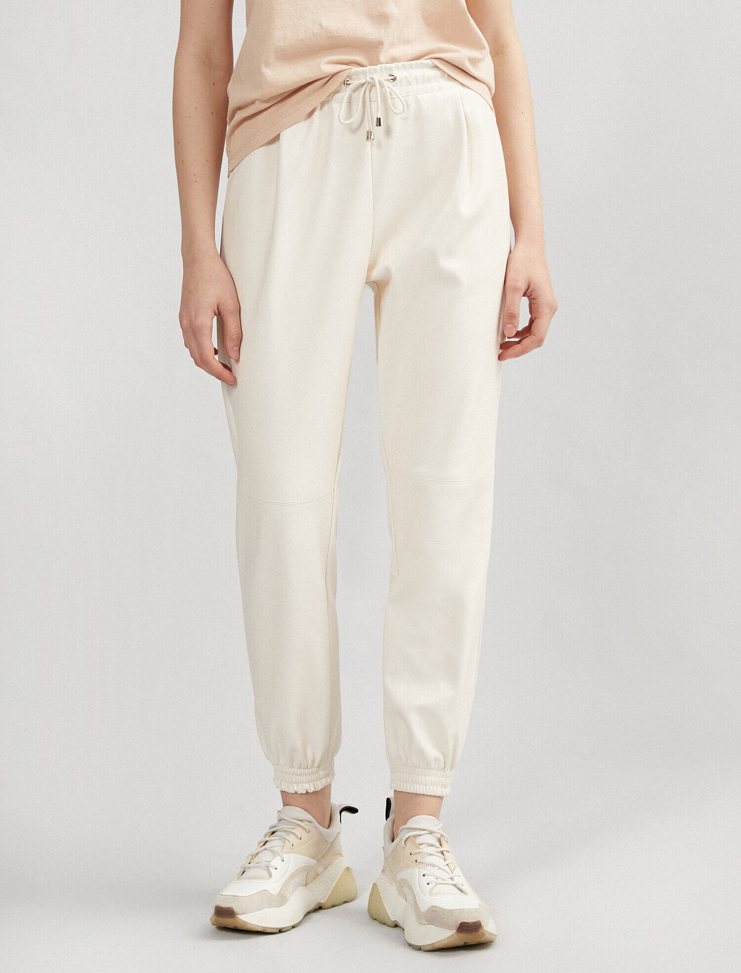   Suni Deri Pantolon Jogger
