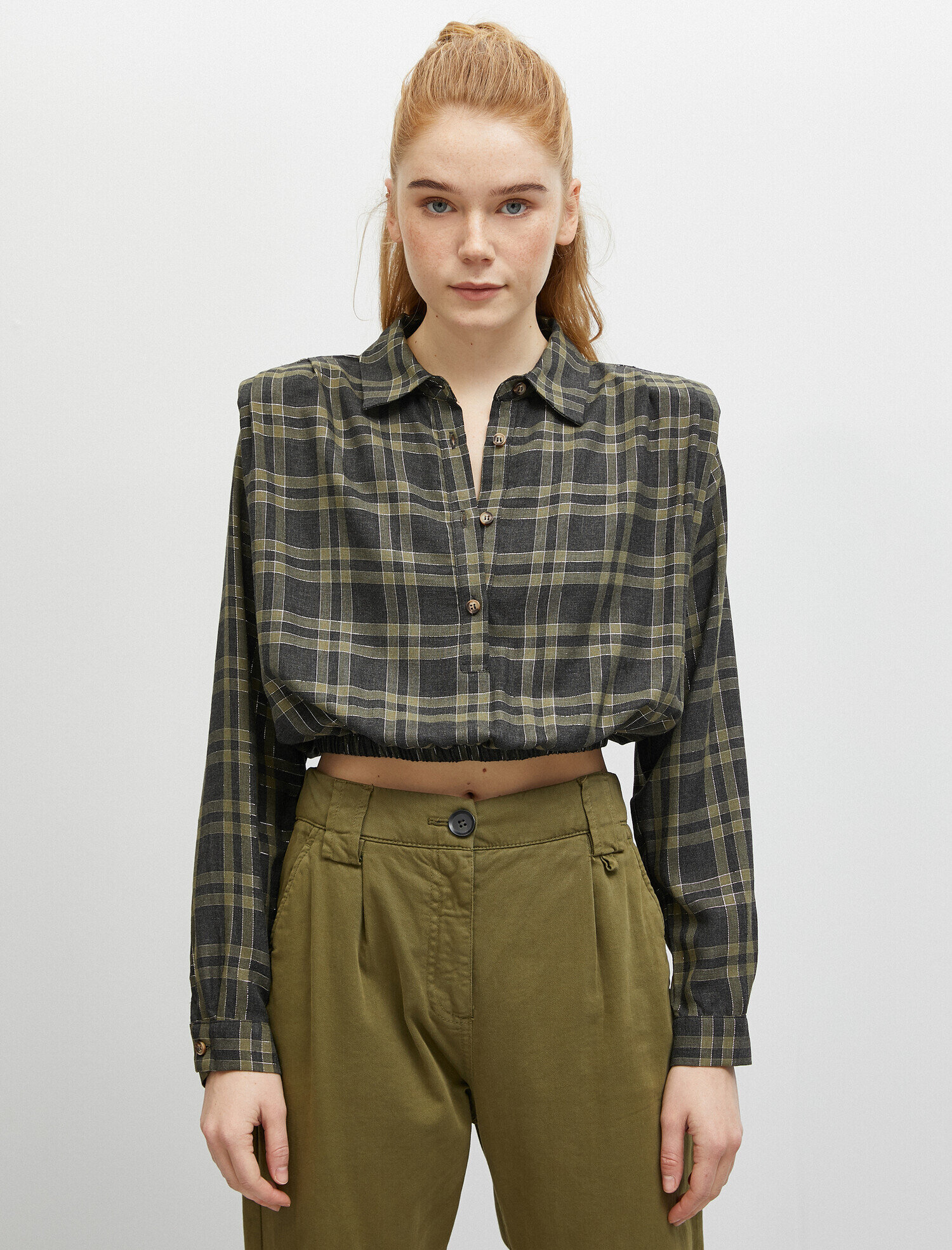   Vatkalı Ekose Gömlek