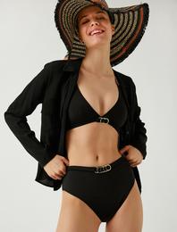 Yüksek Bel Bikini Altı Kemer Detaylı