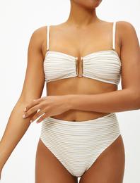 Tel Tokalı Bikini Üstü