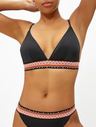 Desenli Bikini Üstü