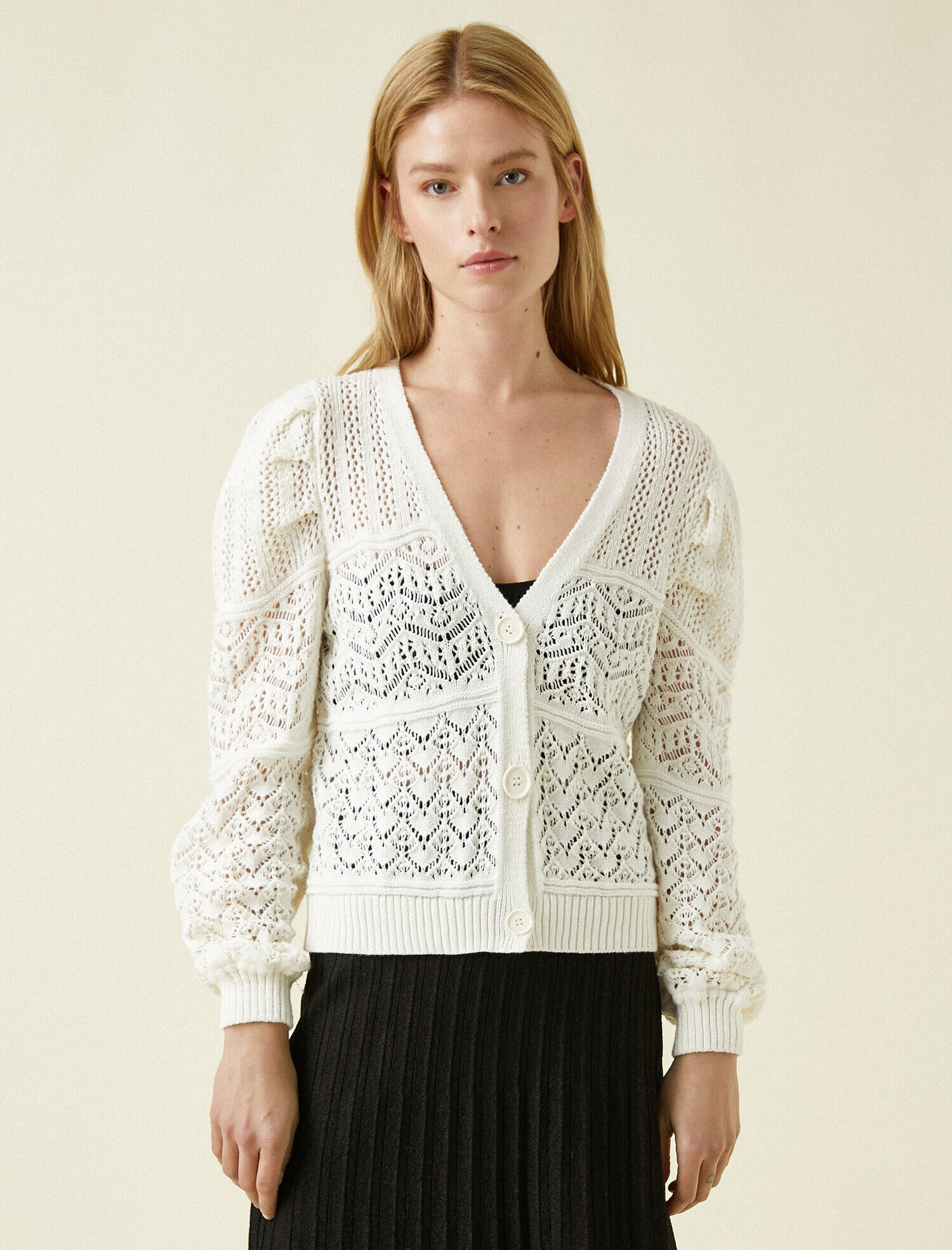 Düğmeli Hırka Pamuklu