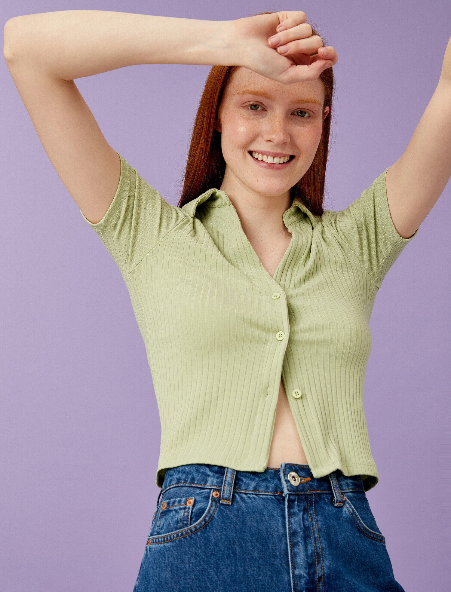   Polo Yaka Tişört Fitilli