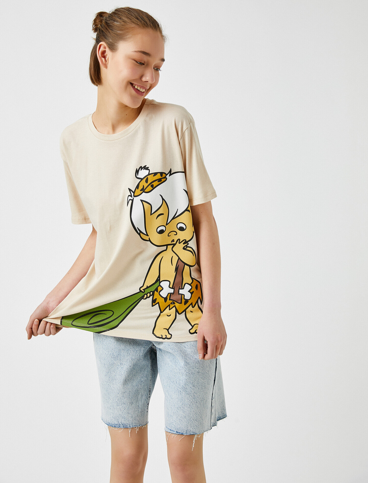   Çakmaktaşlar Tişört Lisanslı Pamuklu