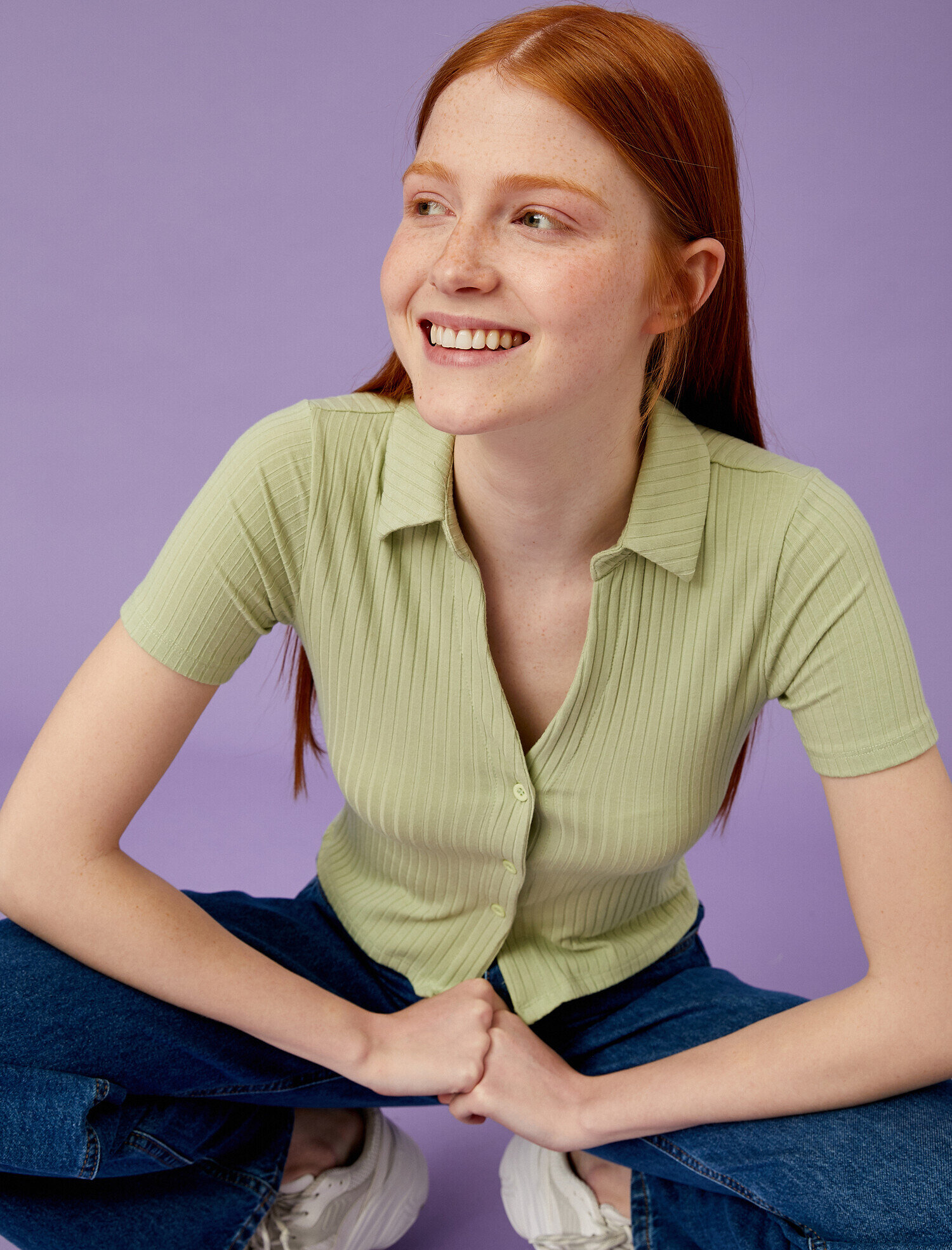   Polo Yaka Tişört Fitilli