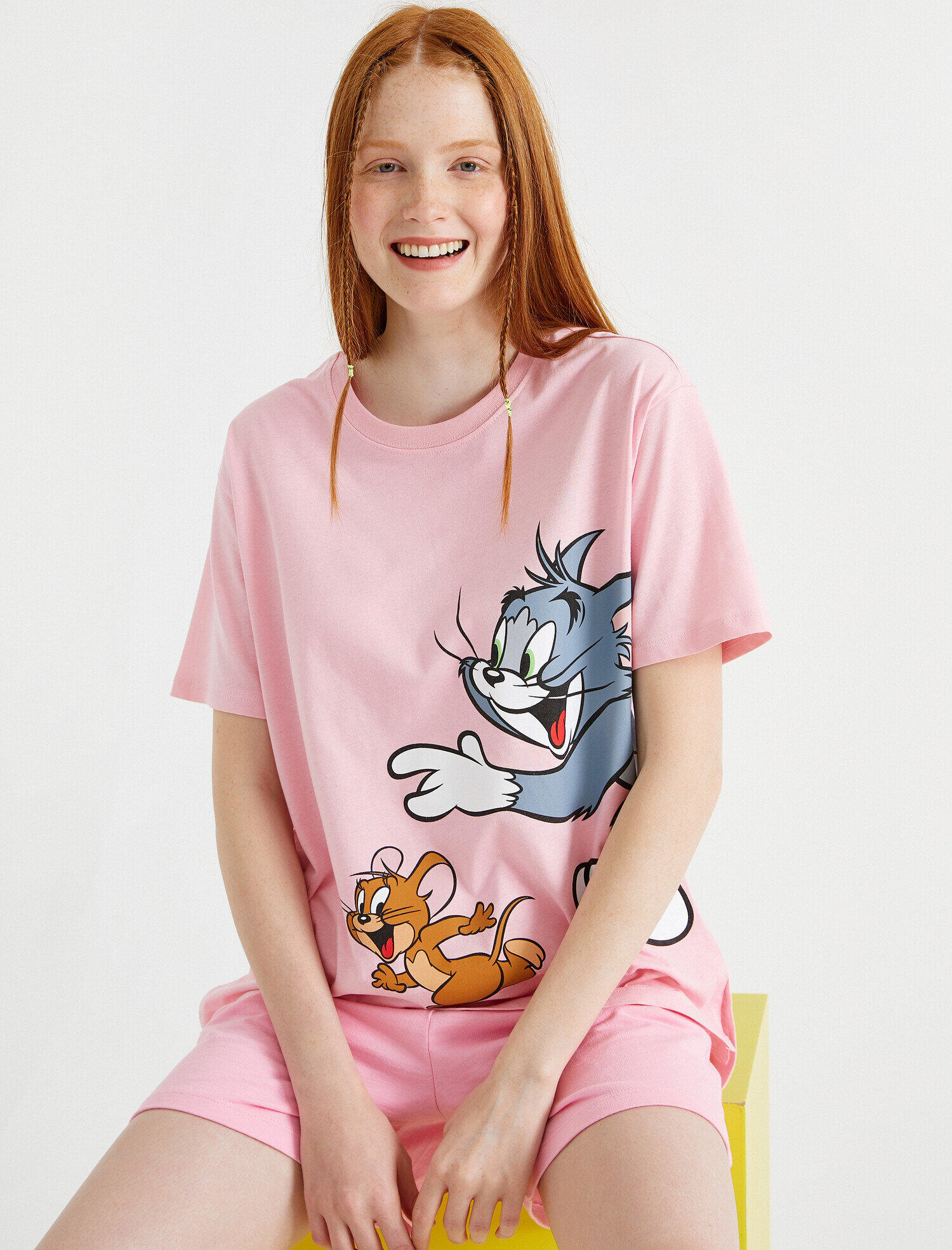   Tom & Jerry Tişört Lisanslı Pamuklu