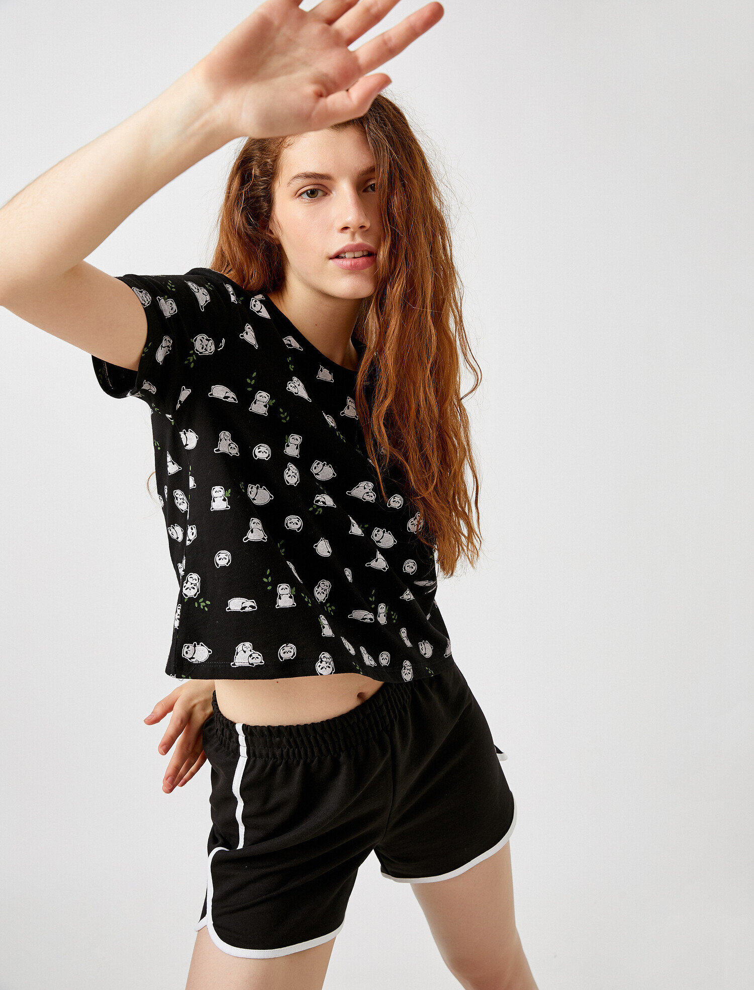   Desenli Tişört Pamuklu