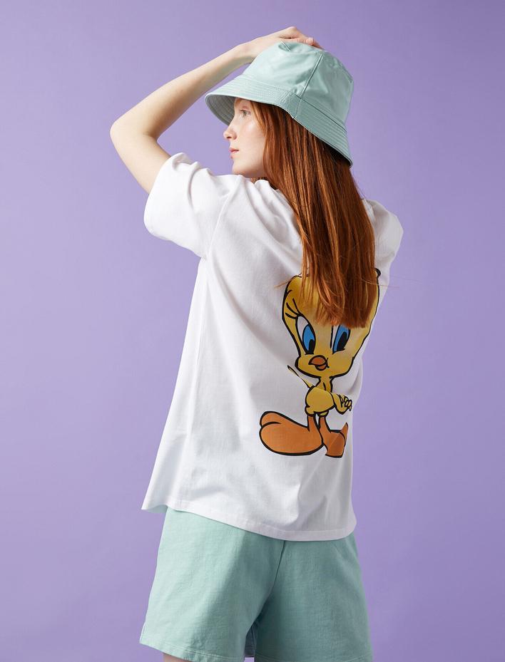  Tweety Tişört Lisanslı Pamuklu Oversize