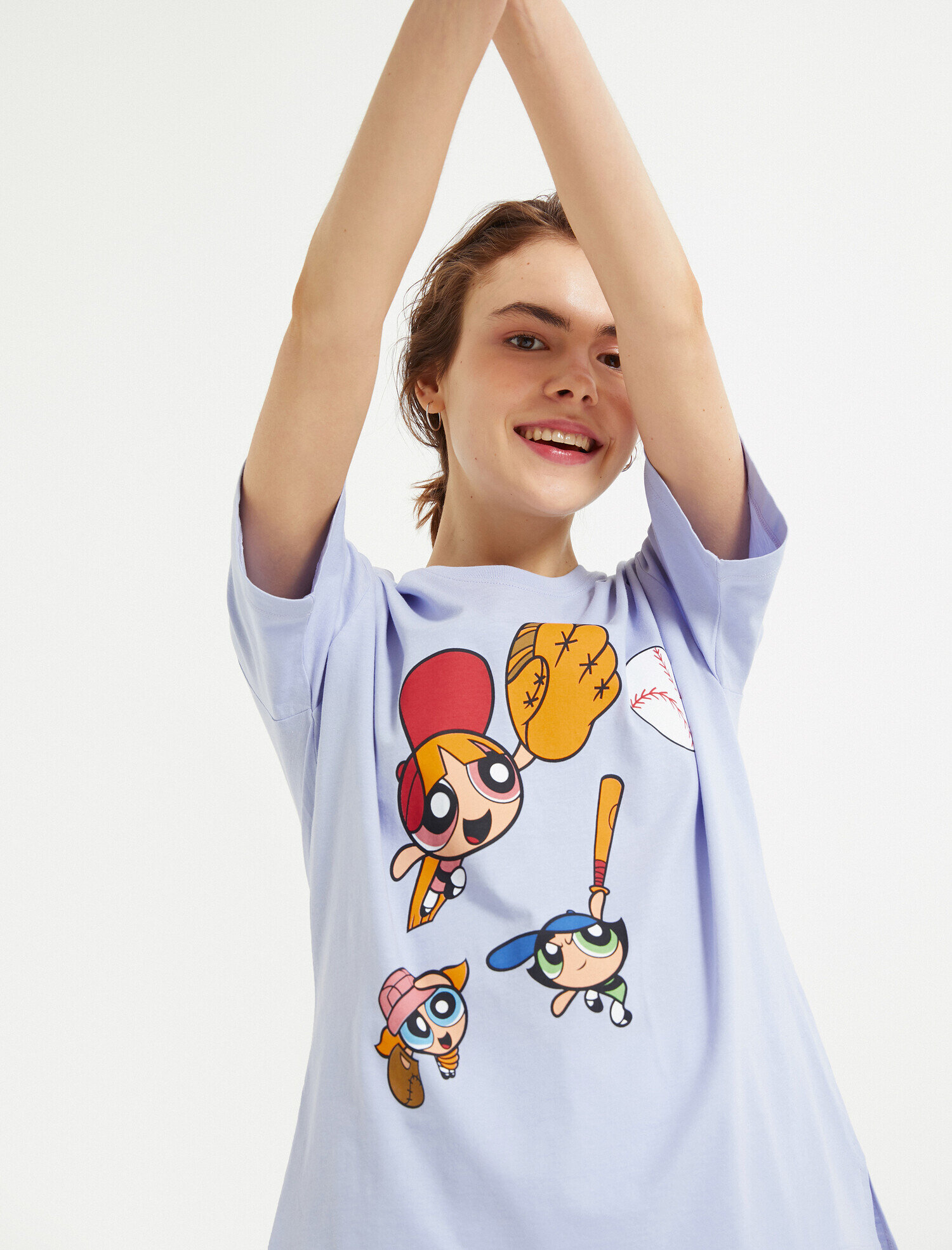   Power Puff Girls Tişört Lisanslı Pamuklu Oversize