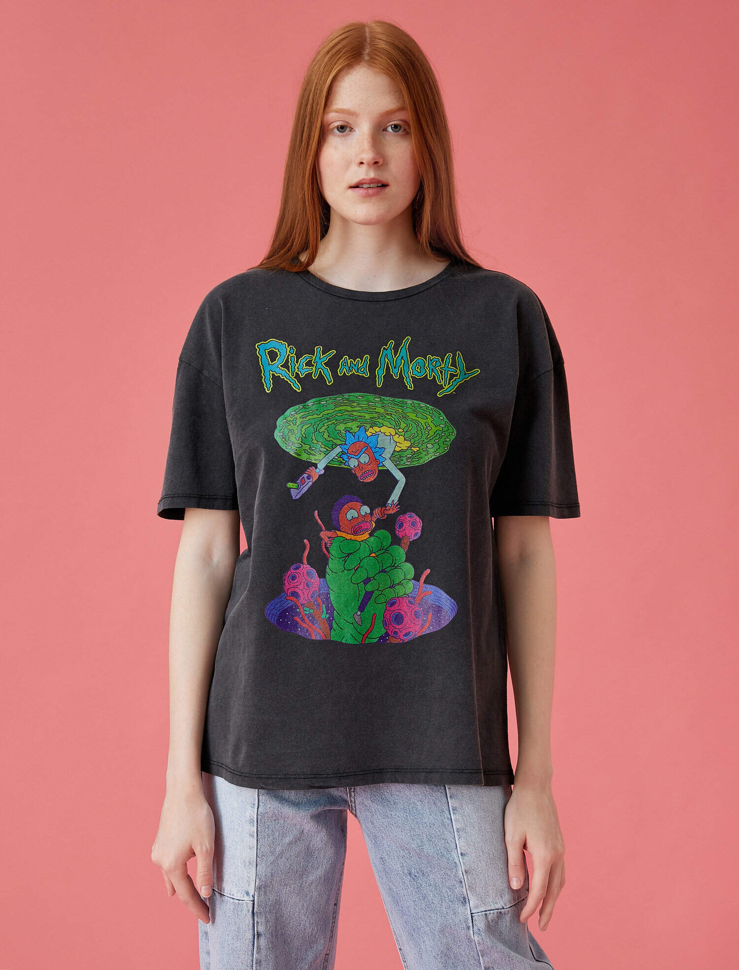 Rick and Morty Tişört Lisanslı Pamuklu