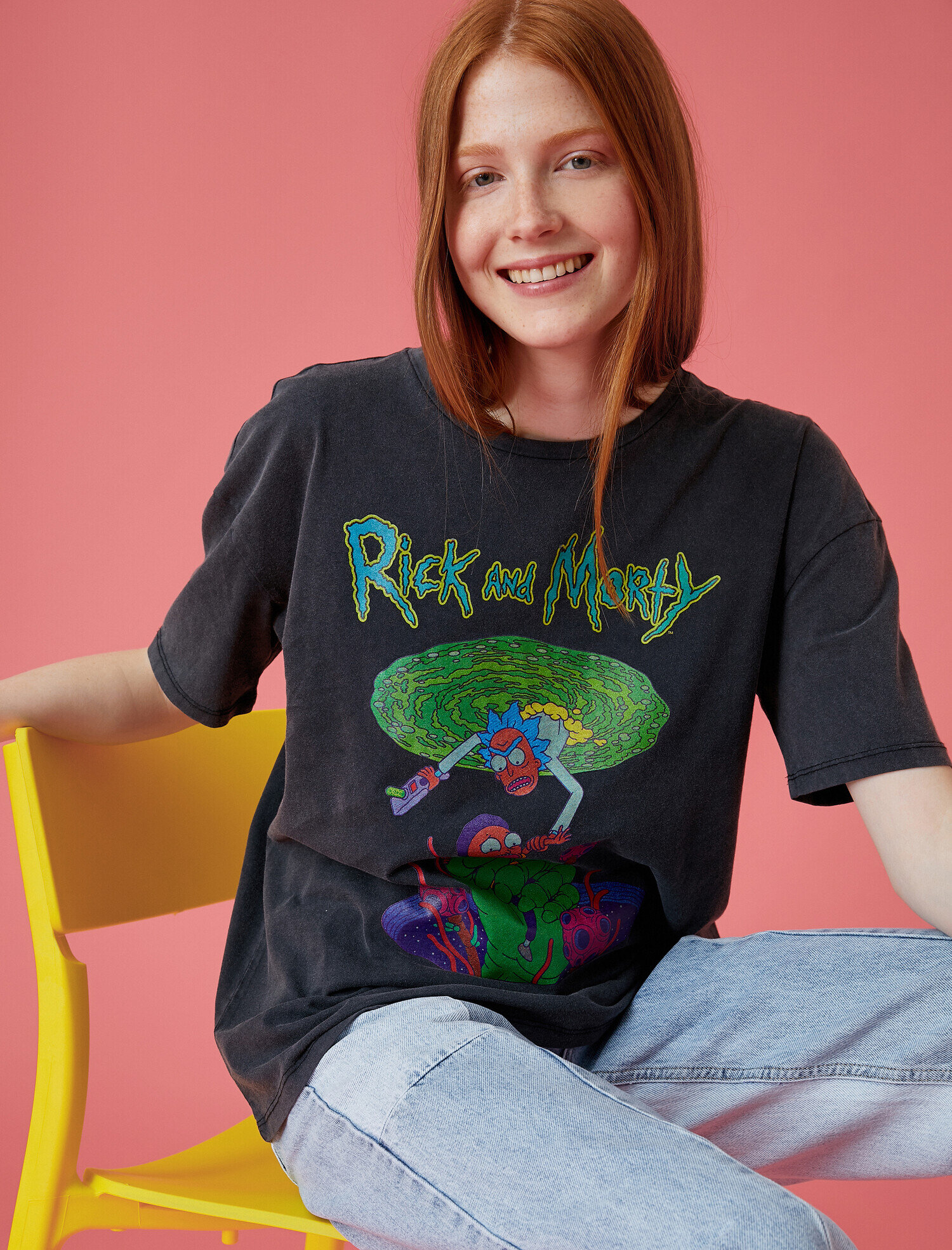 Rick and Morty Tişört Lisanslı Pamuklu