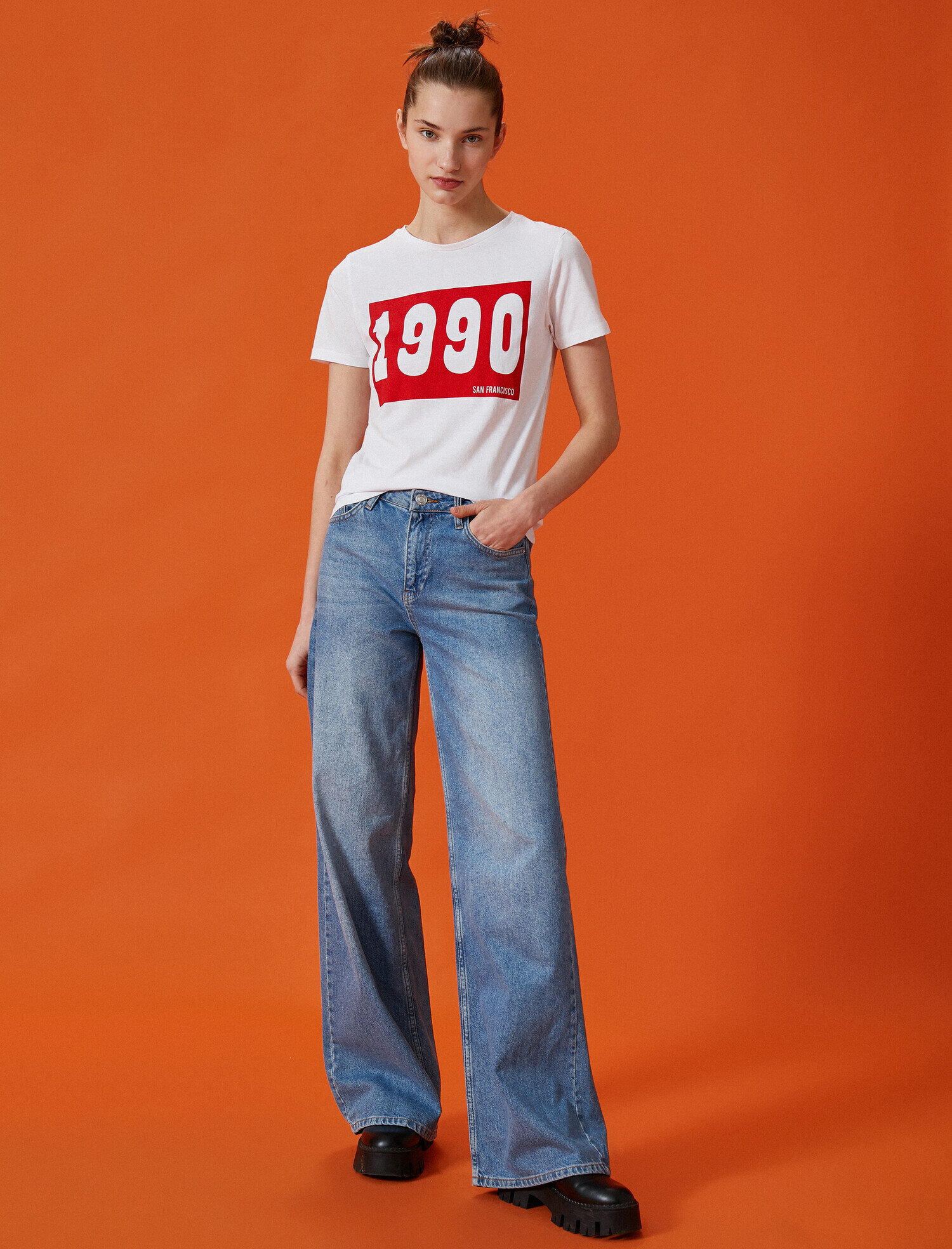   Baskılı Tişört Pamuklu