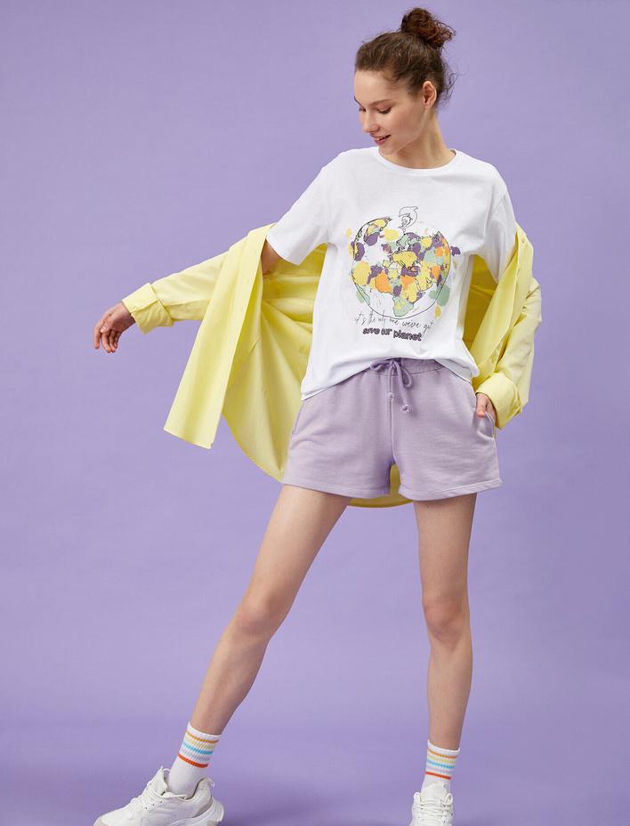  Baskılı Tişört Pamuklu