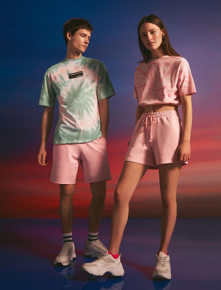  Cepli Şort Belden Bağlamalı Pamuklu