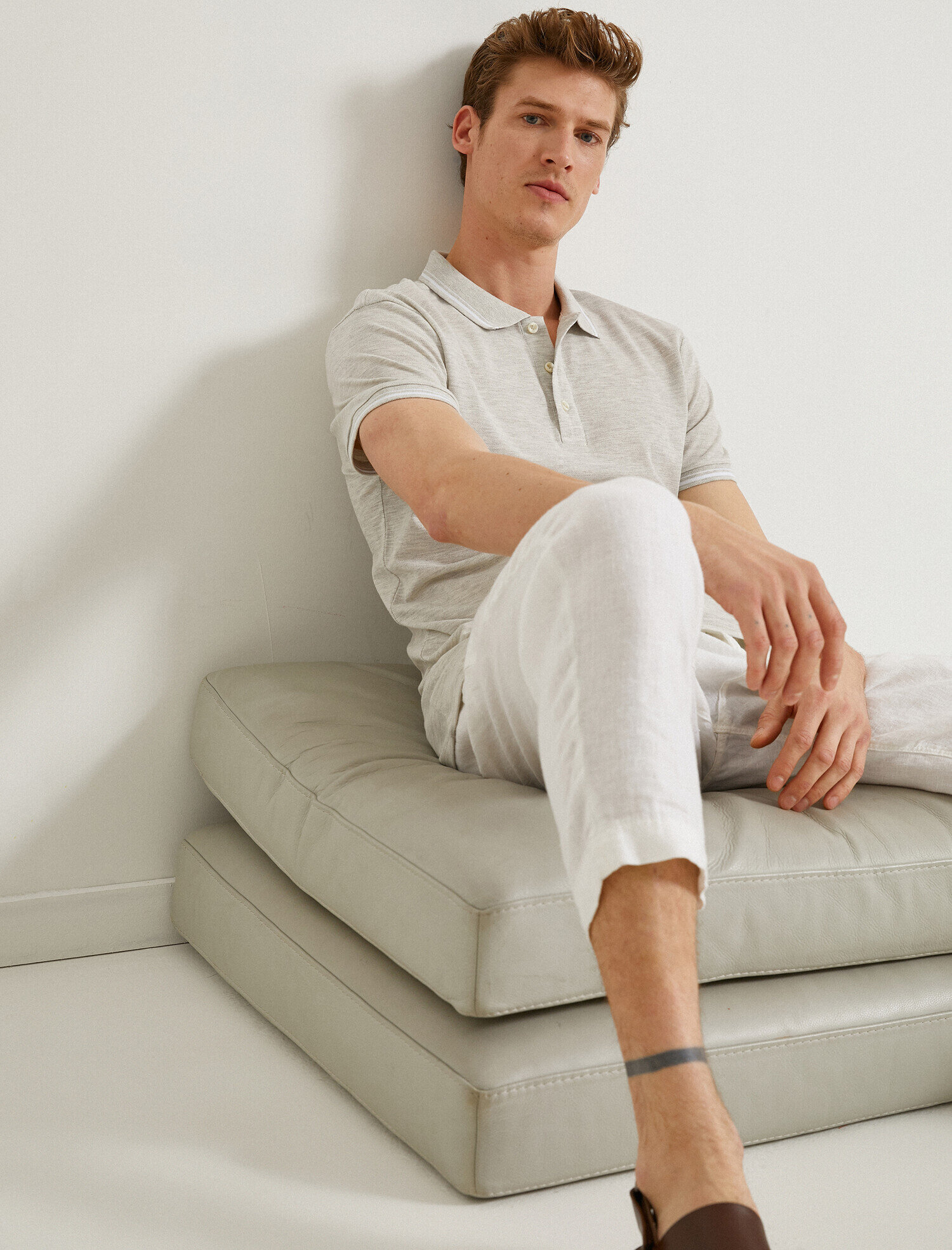   Polo Yaka Tişört Kısa Kollu Pamuklu