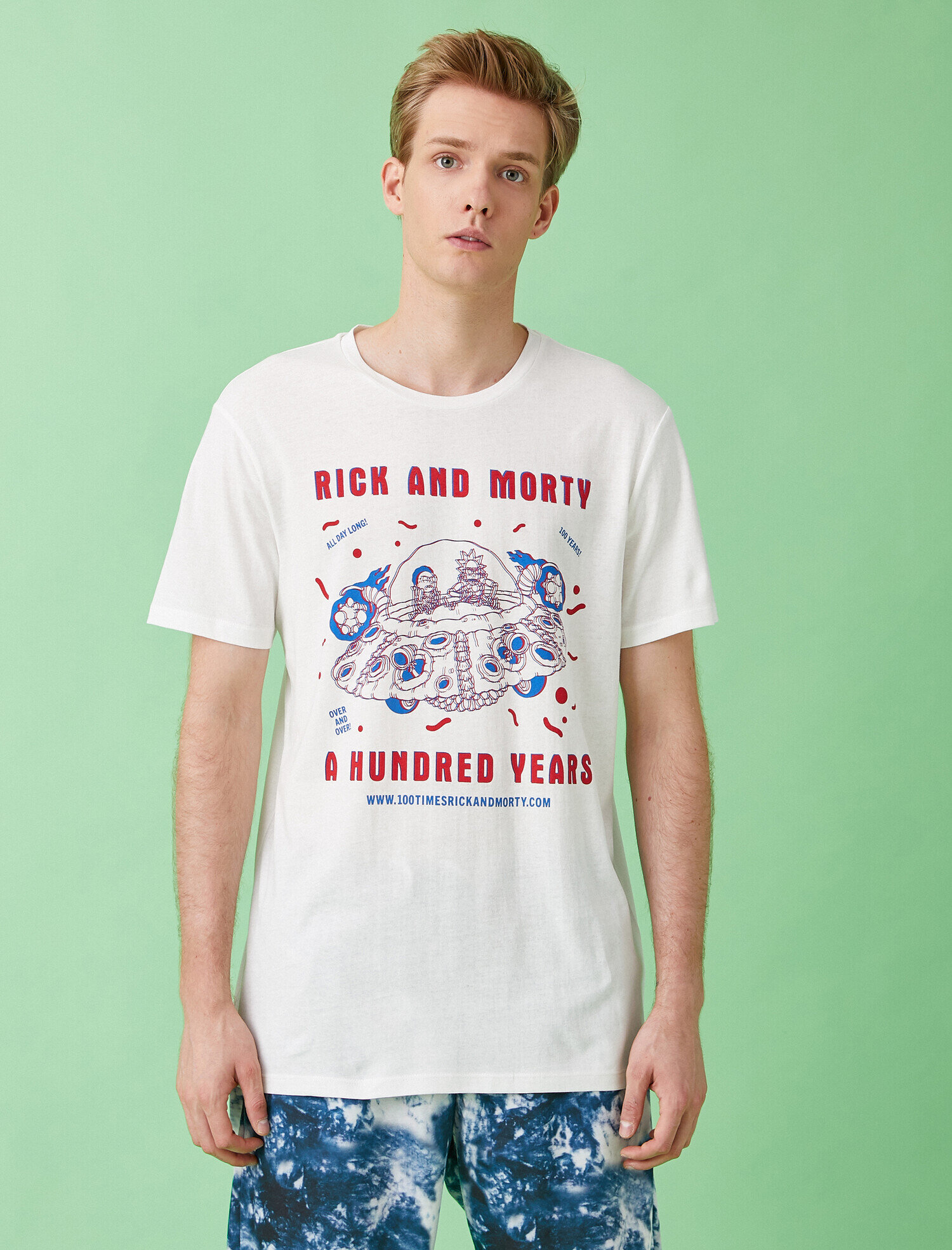   Rick and Morty Tişört Lisanslı Pamuklu