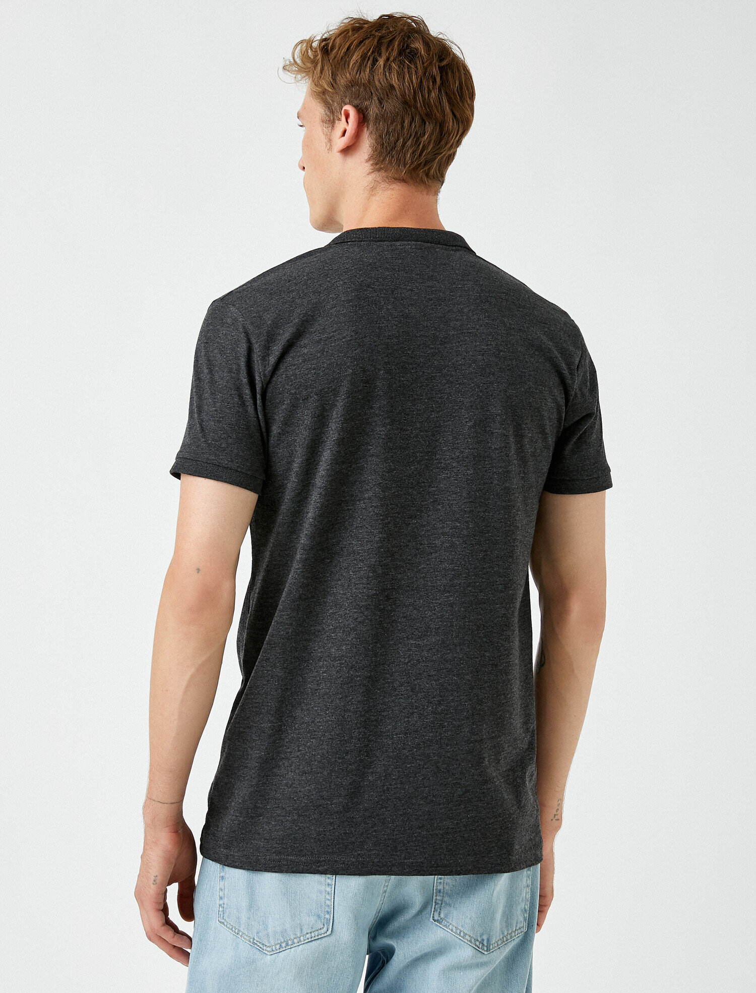   Polo Yaka Tişört Kısa Kollu Düğmeli