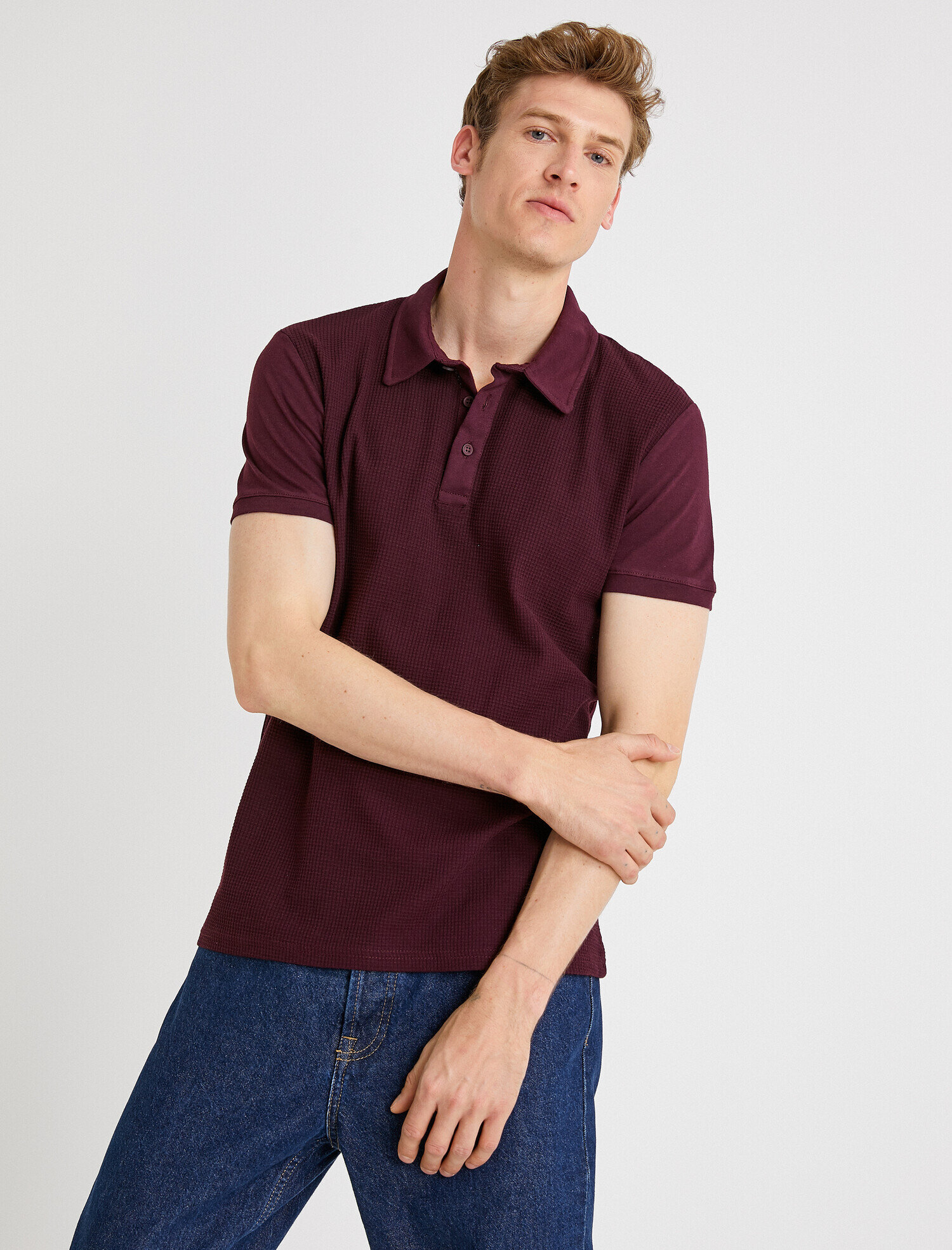   Polo Yaka Tişört Pamuklu