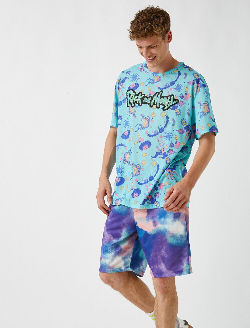   Rick and Morty Tişört Lisanslı Baskılı Oversize