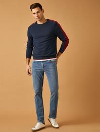Straight Fit Boru Paça Kot Pantolon - Mark Jean