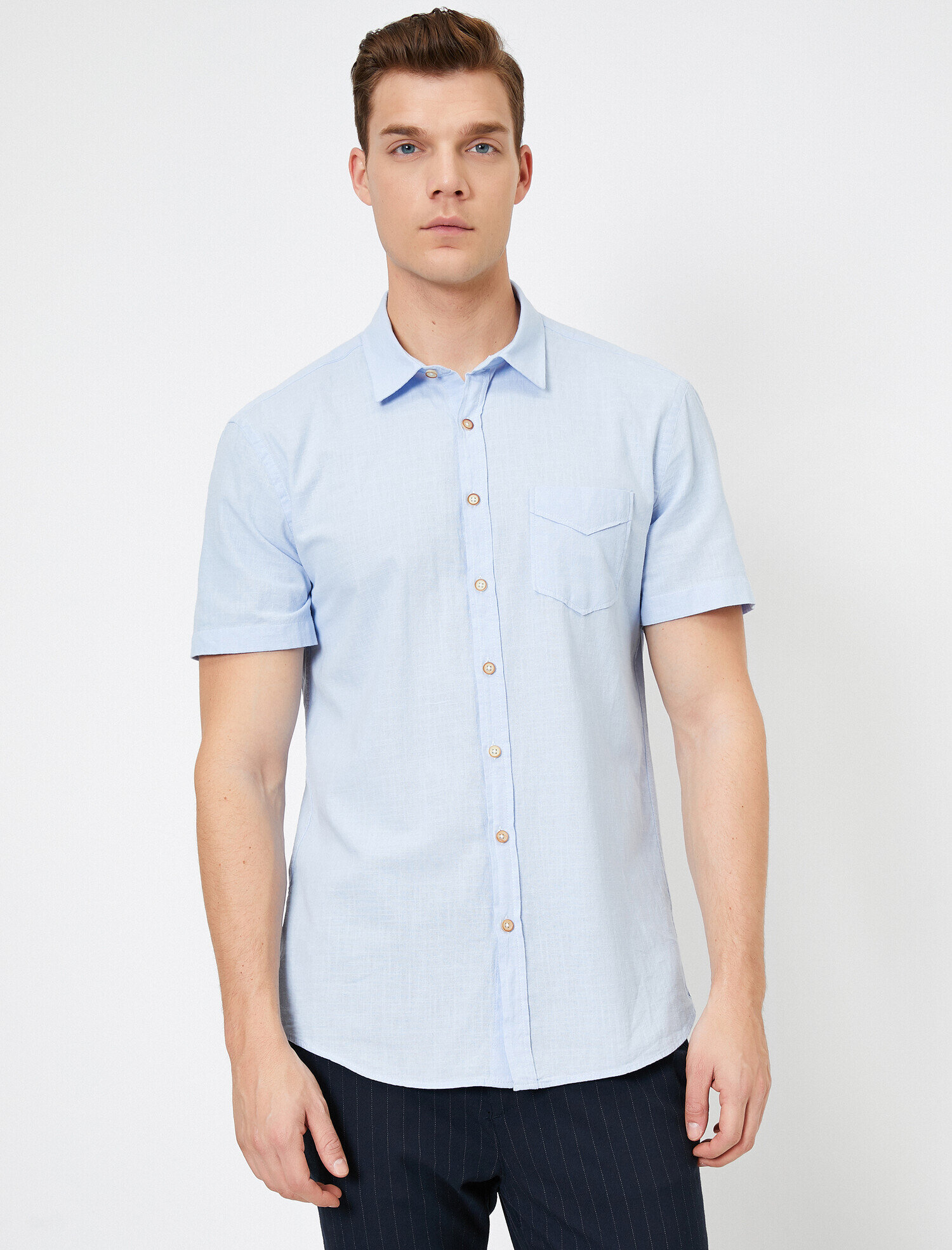   Cep Detaylı Gömlek