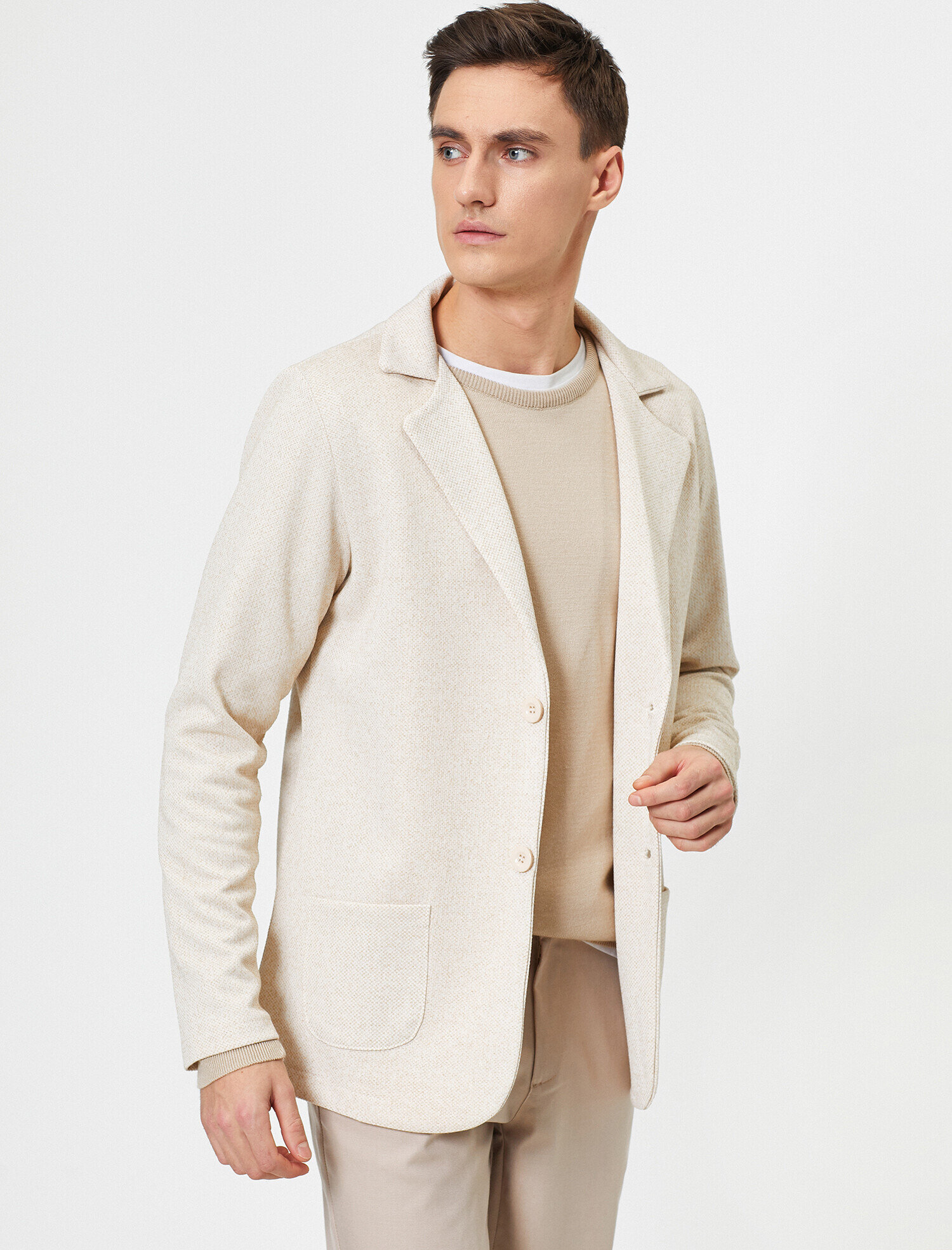   Düğme Detaylı Blazer Form Slim Fit Hırka
