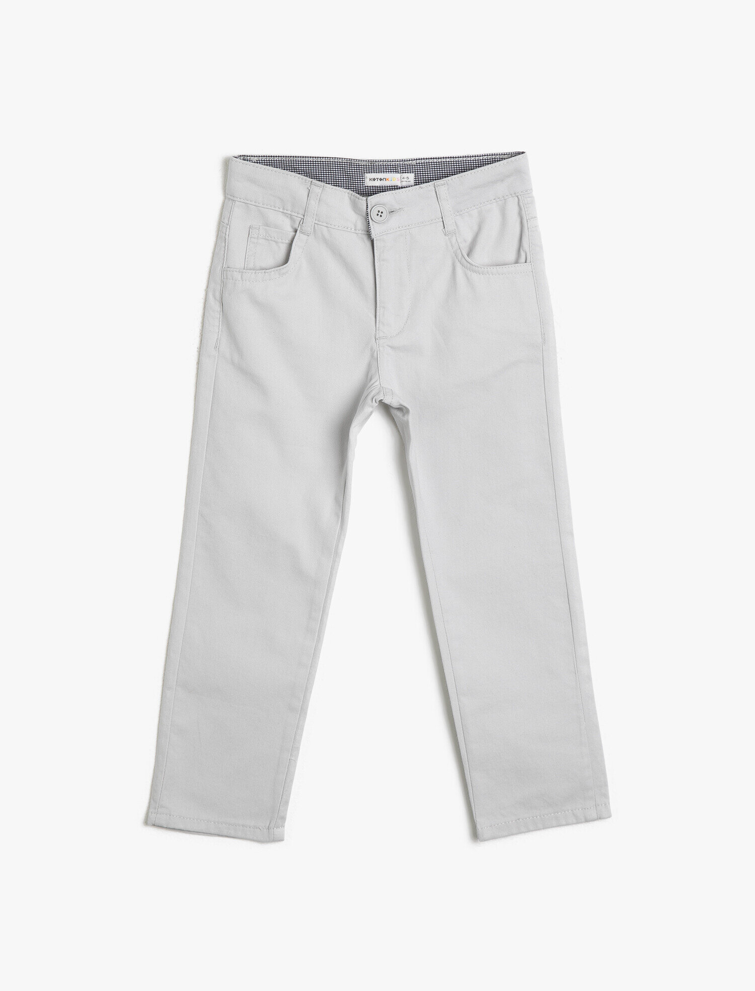  Erkek Çocuk 5 Cep Pamuk Gabardin Basic Pantalon