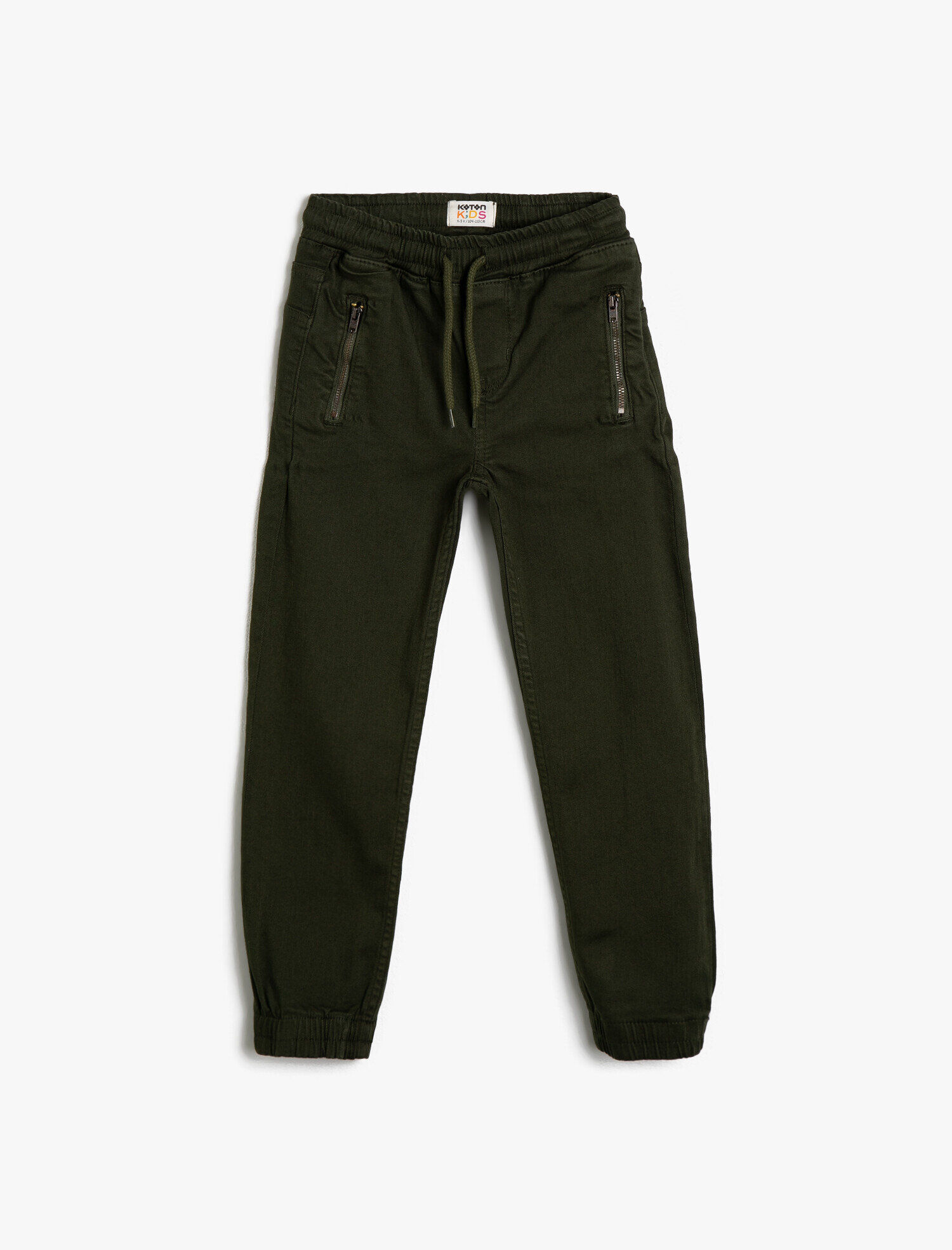  Erkek Çocuk Kot Pantolon Jogger Beli Bağlamalı Cepli - Jegging Jean