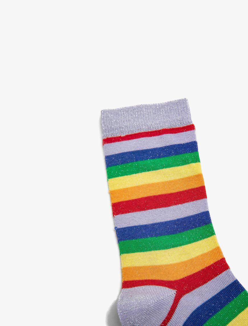  Kadın Çok Renkli Çorap