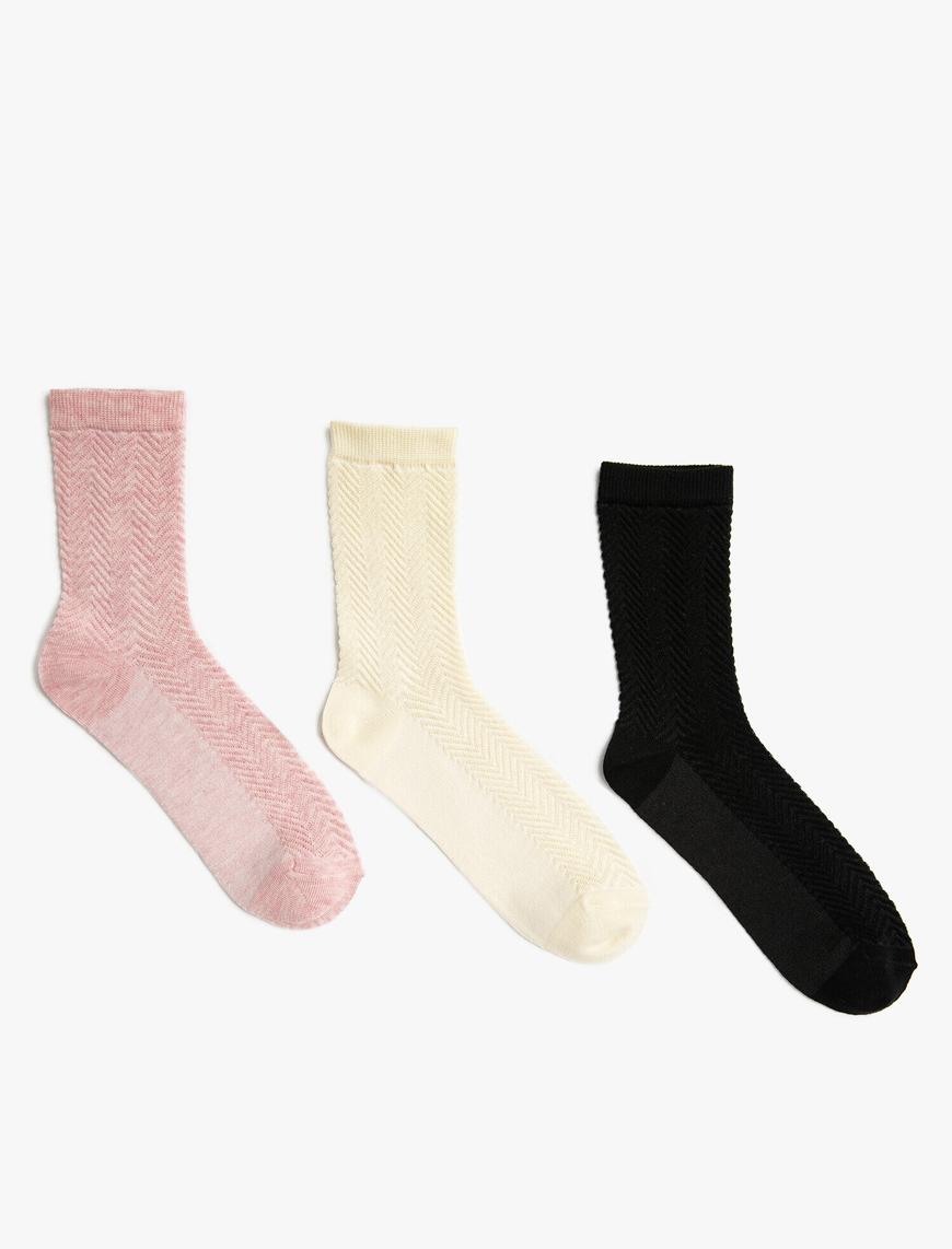  Kadın Çoklu Pamuklu Çorap Seti