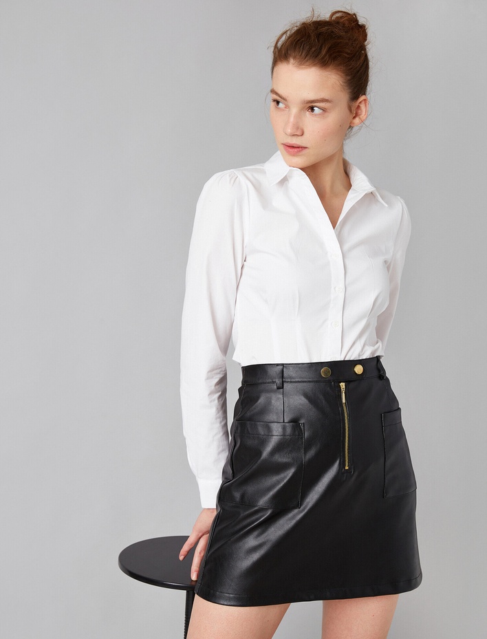  Pamuklu Poplin Gömlek