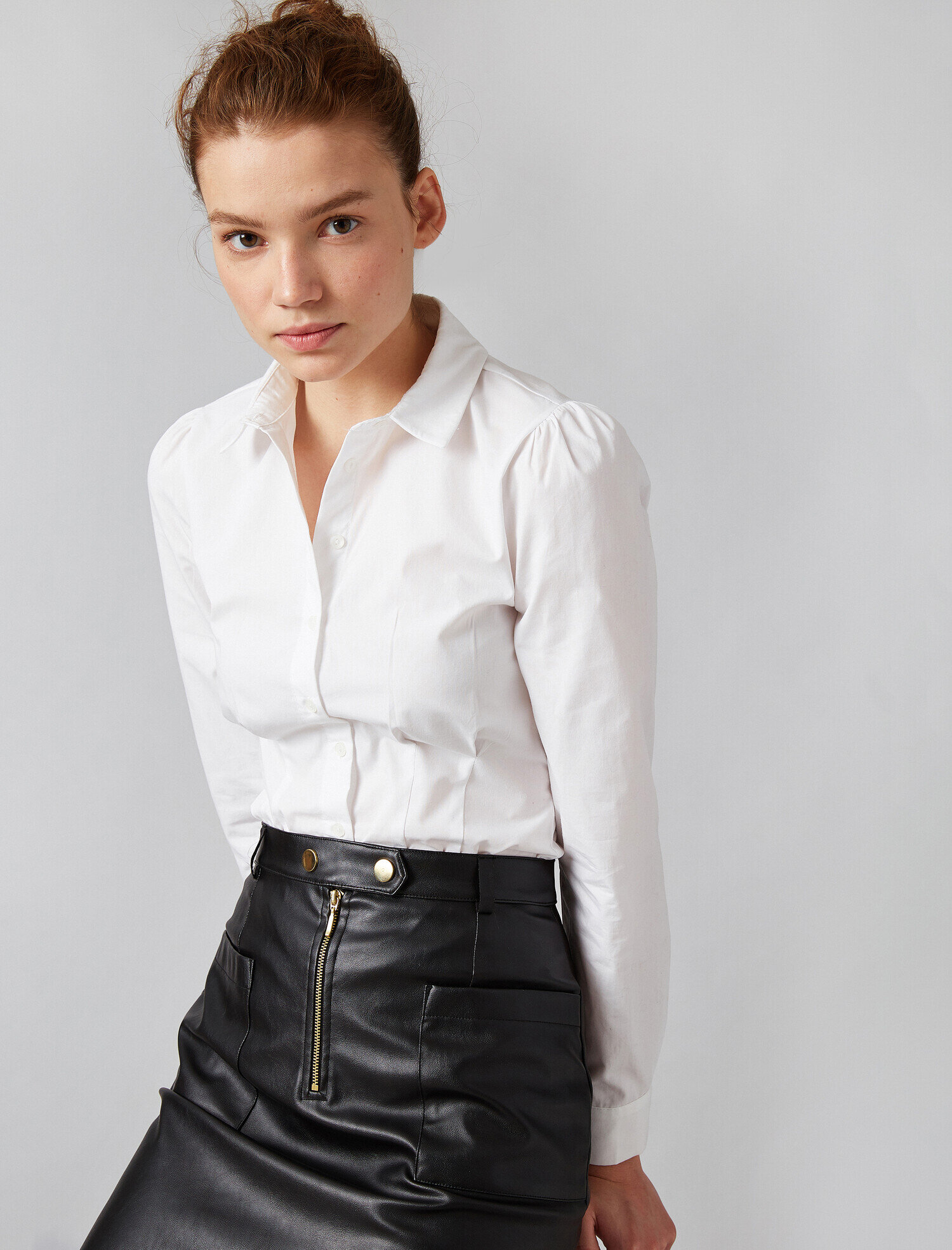   Pamuklu Poplin Gömlek