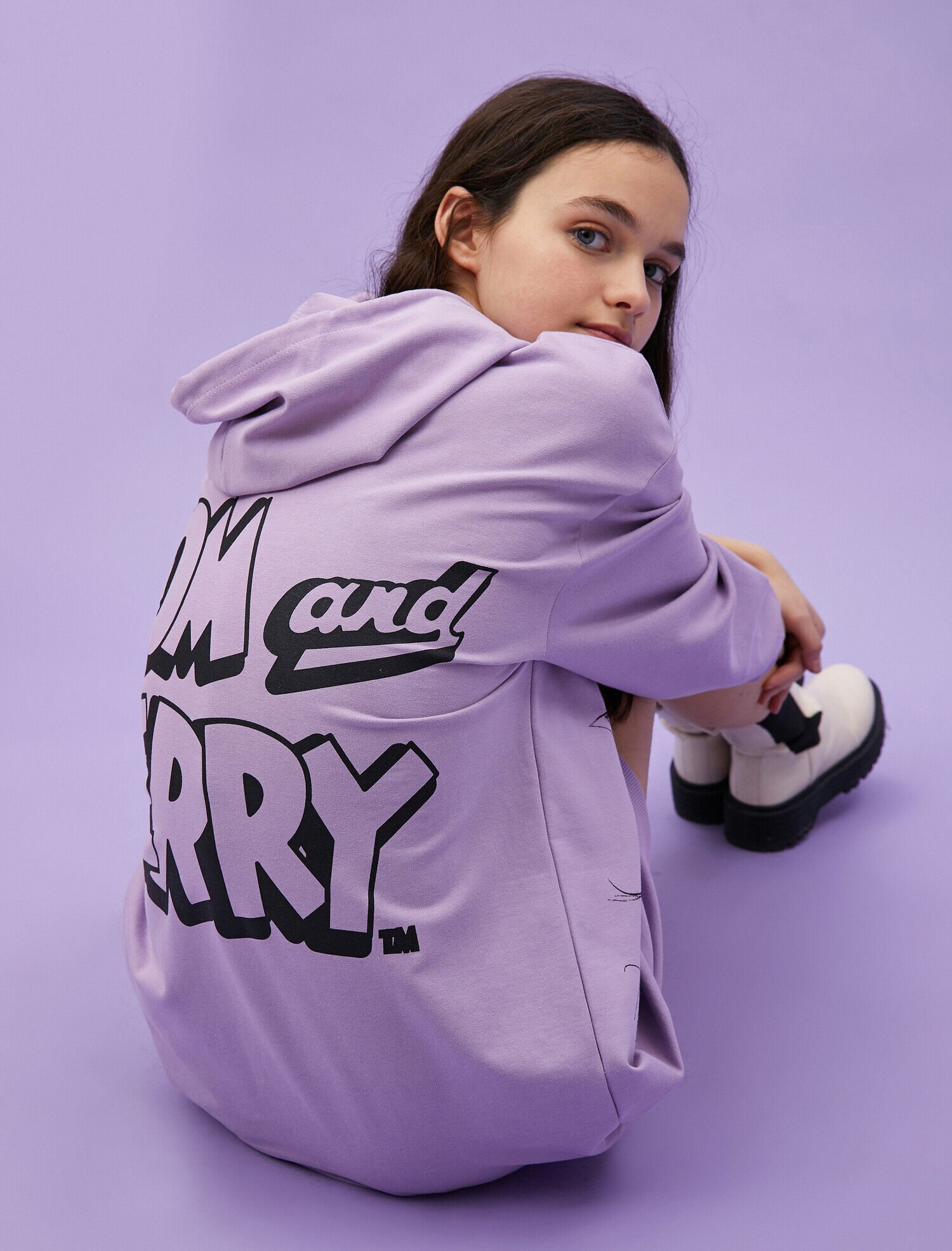   Pamuklu Warner Bros Lisanslı Kapüşonlu Sweatshirt