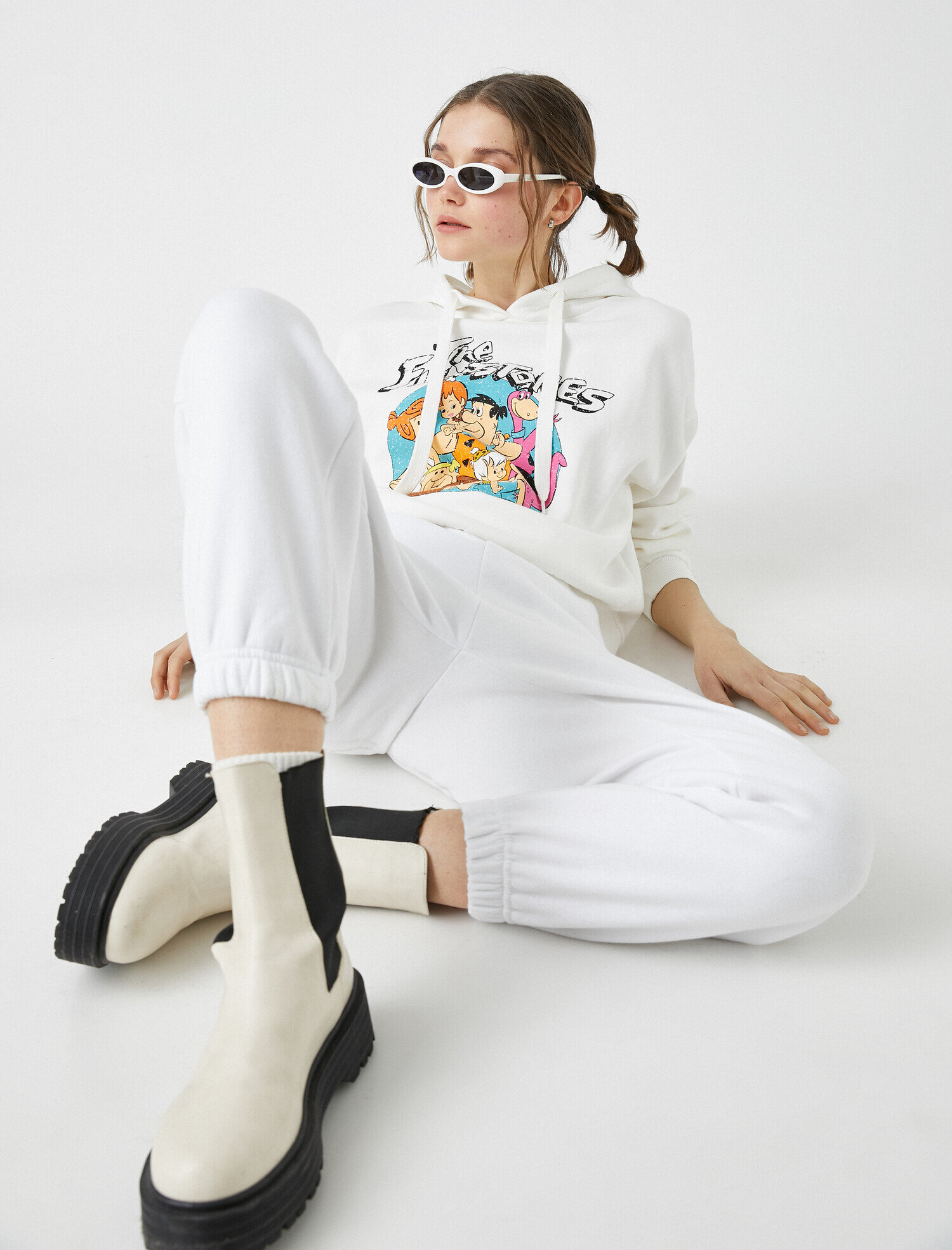   Pamuklu Warner Bros Lisanslı Kapüşonlu Sweatshirt
