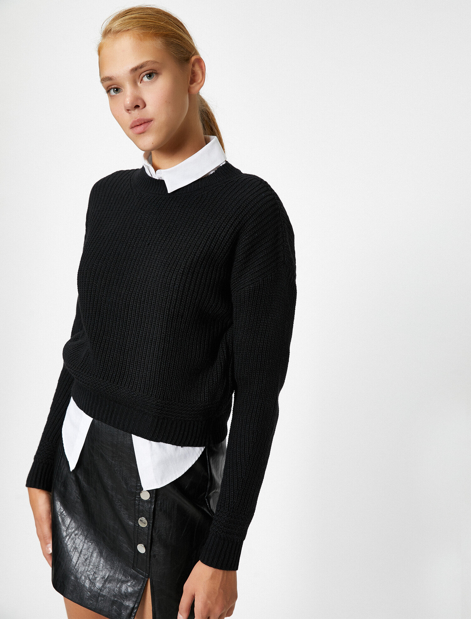   Uzun Kollu Triko Kazak