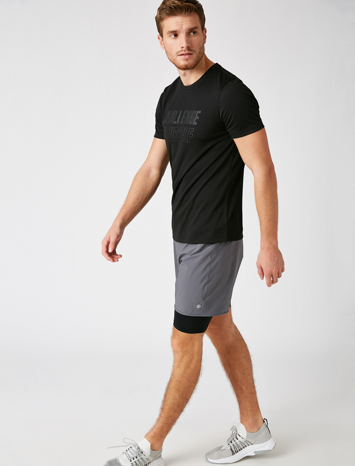   Basic Taytlı Şort Çift Katlı Beli Bağcıklı