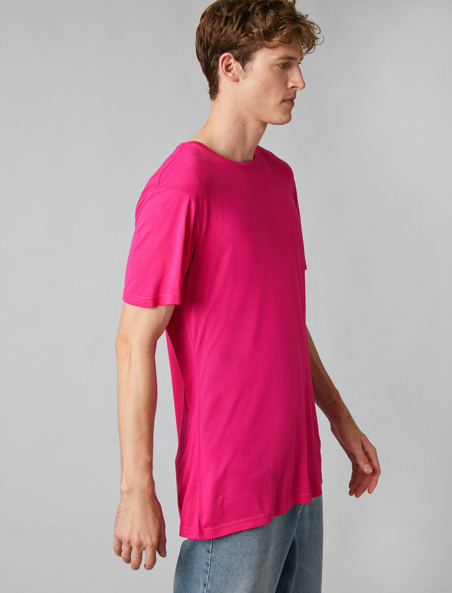   Kısa Kollu Bisiklet Yaka Basic Tişört