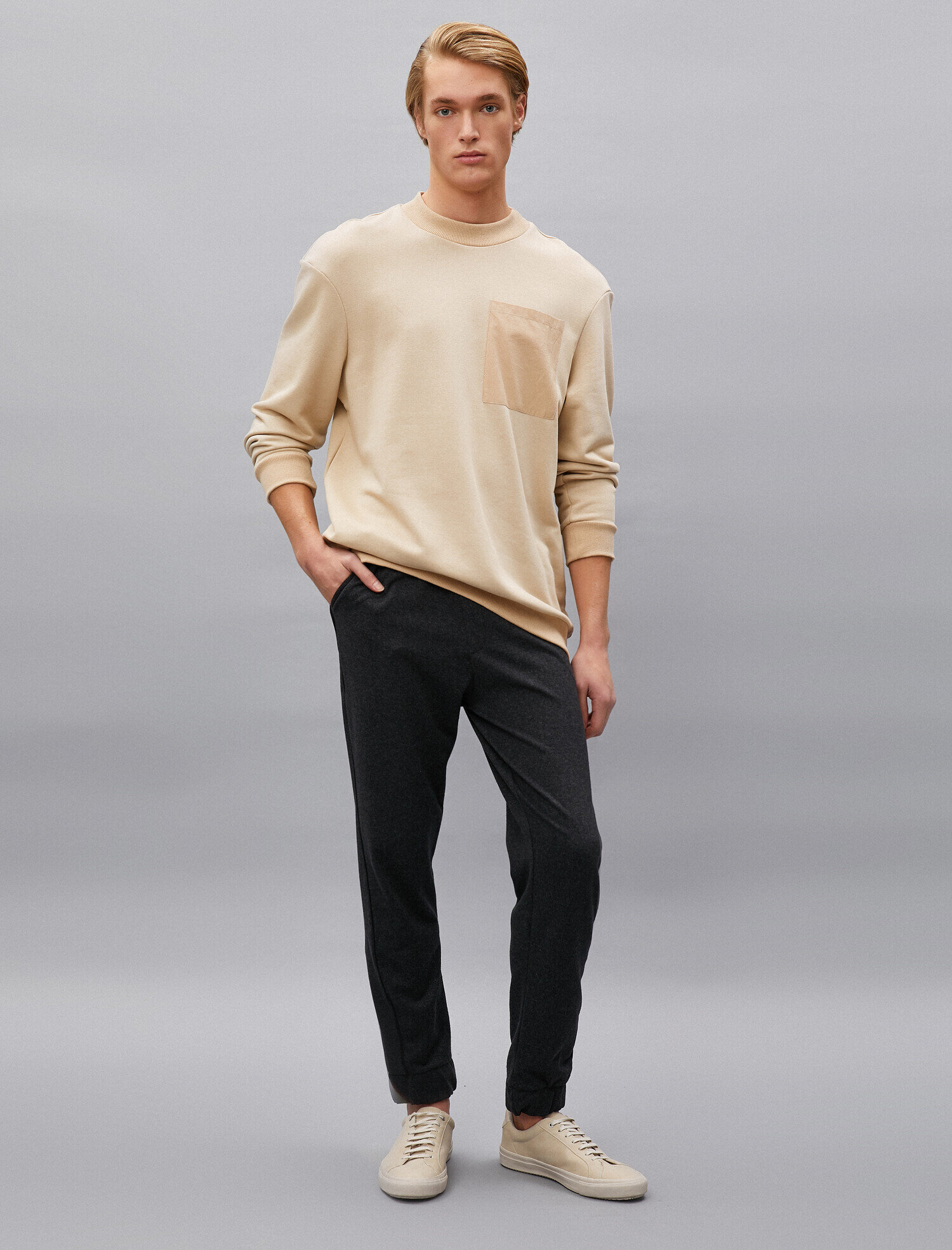   Pamuklu Basic Beli Bağlamalı Jogger Eşofman Altı